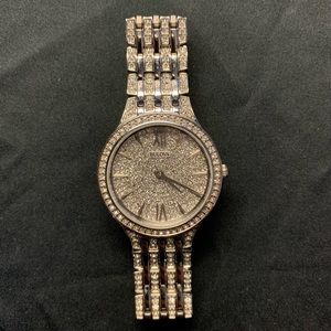 Bulova Silver Crystal Watch